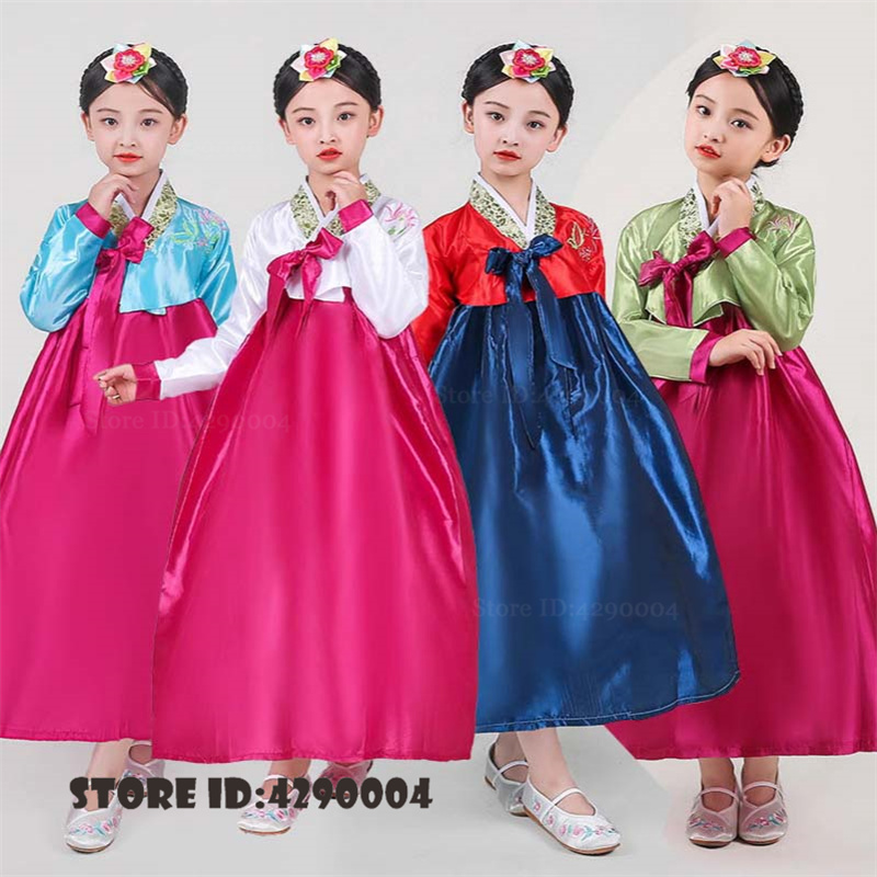Traditional Korean Lifestyle - Traditionelles Hanbok-Kleid für Kinder, koreanisches Kostüm,